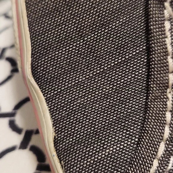 Vans Women's Gray Lace Ups with Pink Trim, Insole, and Sole Sz 6 - Picture 8 of 14